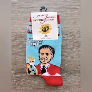 Women’s Mr. Rogers Neighborhood Novelty Crew Socks, Size S/M